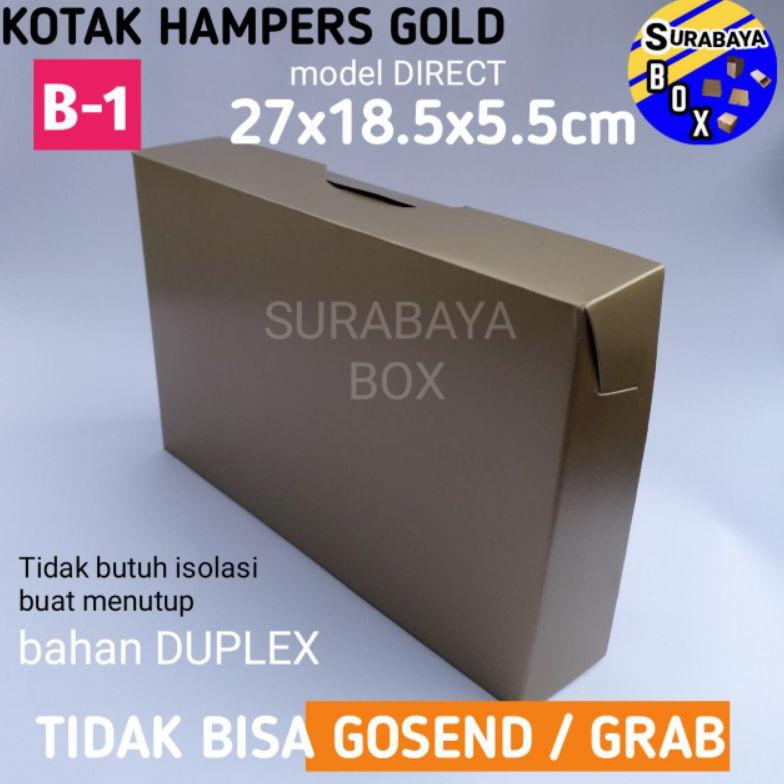 

Isi 10 Kotak Hampers Gold B-1 Duplek Kardus Box Kado Seserahan Baju Hijab Dus Kaos Packing