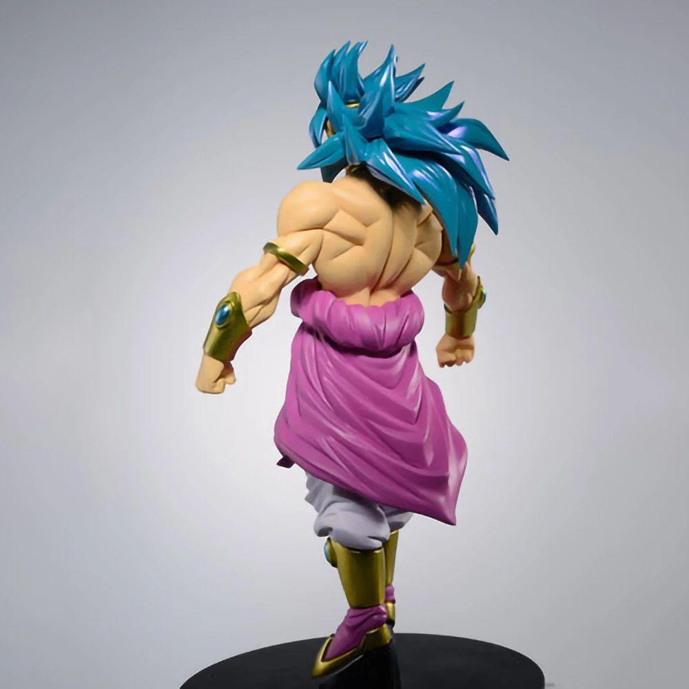 Lanfy Action Figure Untuk Anak Dekorasi Rumah DBZ Mainan Rambut Biru 22cm Budokai