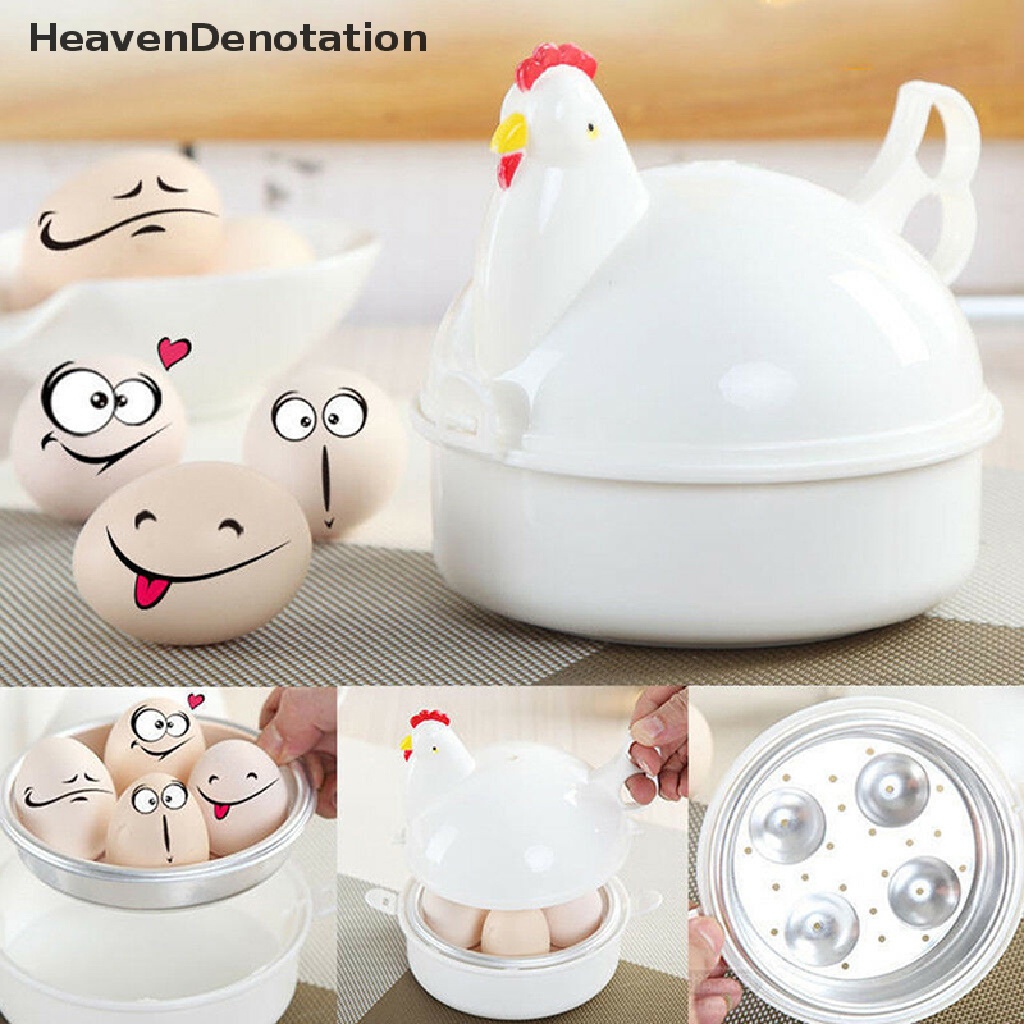 (Heavendenotation) Alat Perebus 4 Telur Untuk Microwave