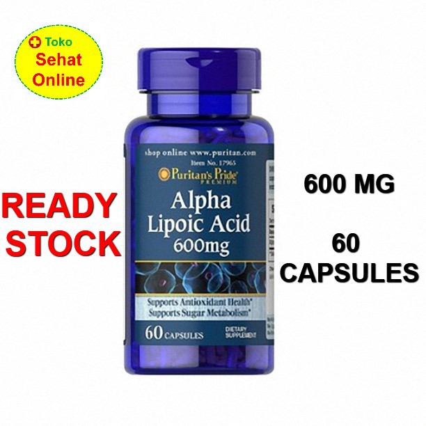 Puritan Pride Alpha Lipoic Acid 600 mg - 60 Kapsul