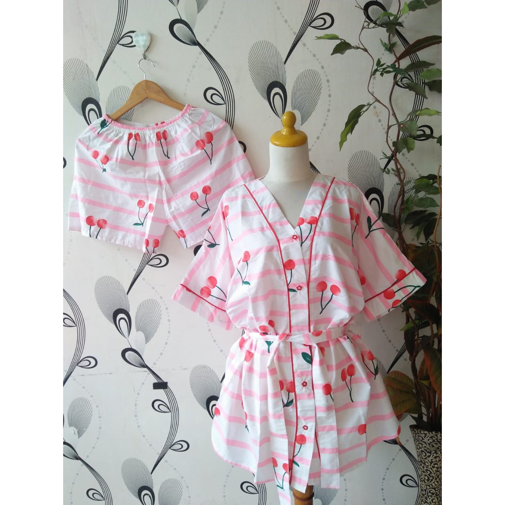 La Pilla Kimono/ Baju Tidur All Size
