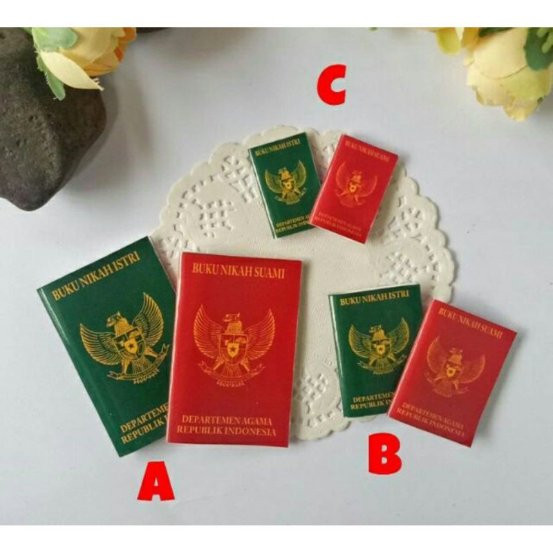 

REPLIKA BUKU NIKAH HIASAN MAHAR/BUKU NIKAH MINI (SEPASANG)