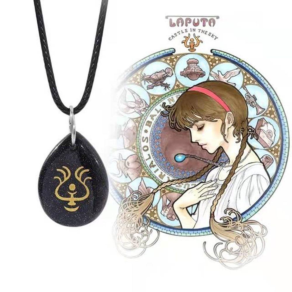 Mxbeauty Anime Kalung Elegan Adjustable Aksesoris Pesta Laputa Batu Terbang Temperamen Hayao Miyazaki Seri Castle In The Sky Pendant