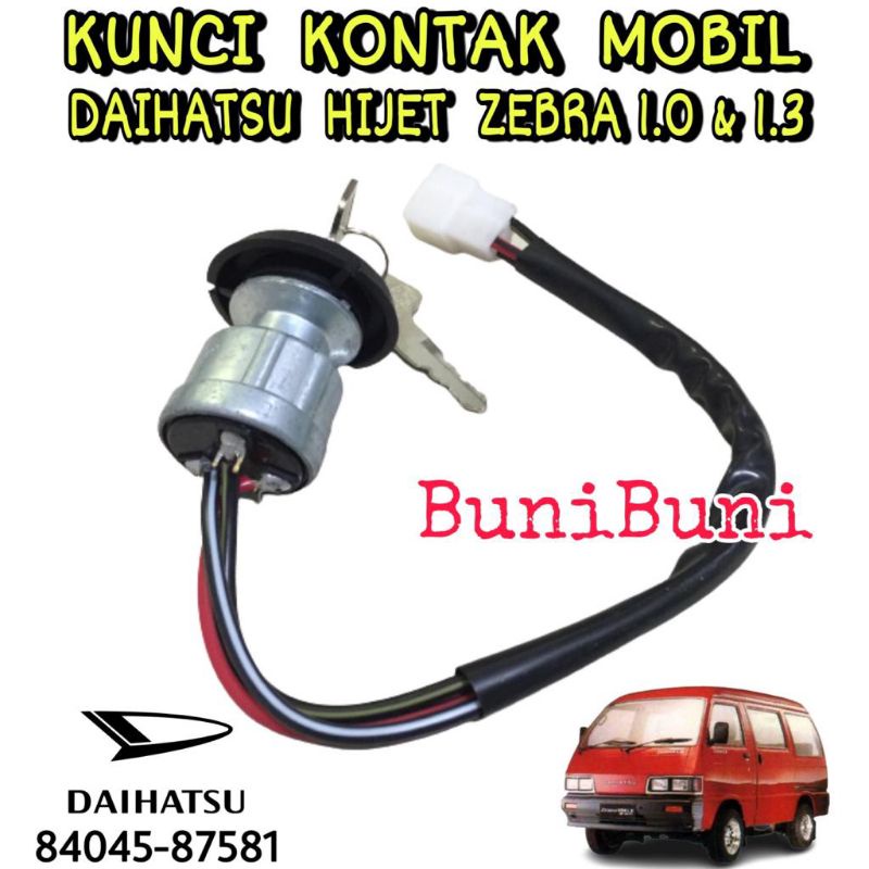 Kunci Kontak Mobil ZEBRA / Starter Switch Mobil Hijet ZEBRA 1.0 S88 &amp; 1.3 S89