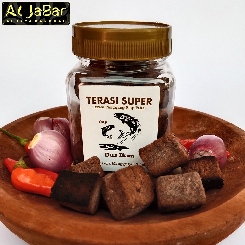 

Terasi panggang siap pakai/terasi ikan/terasi super/terasi bakar praktis tinggal pakai/terasi matang siap pakai/terasi paling enak