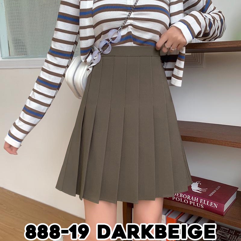 KARAKOREA 888 Tennis Midi Skirt/ Rok Midi/Korean Pleated Skirt/Rok Lipit Lisa/Rok Autumn/Rok Korea Skirt/Rok tennis