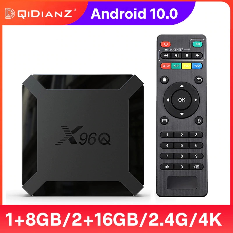 Smart TV Box 4K Android 10 2GB 16GB - X96Q - DQiDianZ