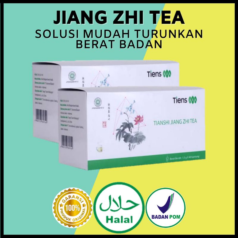 

OBAT HERBAL PENGHANCUR LEMAK | JIANG ZHI TEA TIENS HERBAL | READY ECERAN PERSACHET