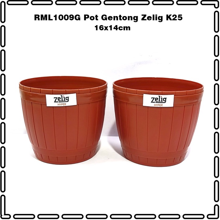 RML1009G Pot Tanaman Gentong/Pot Bulat Zelig K25 Super Tebal