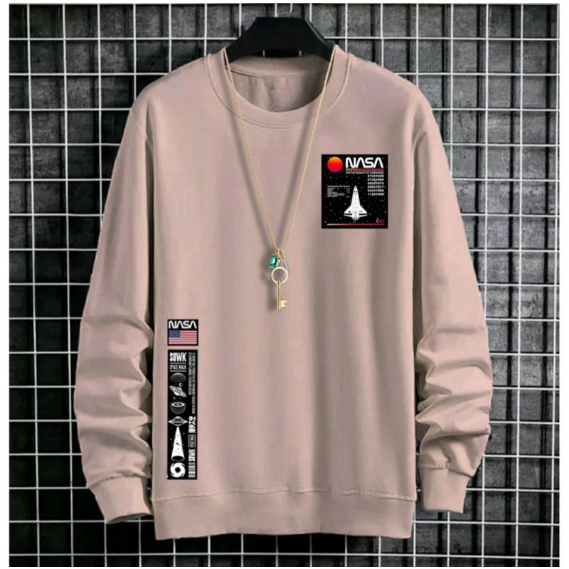 Sweater crewnek  NASA usa  pria wanita sweater keren