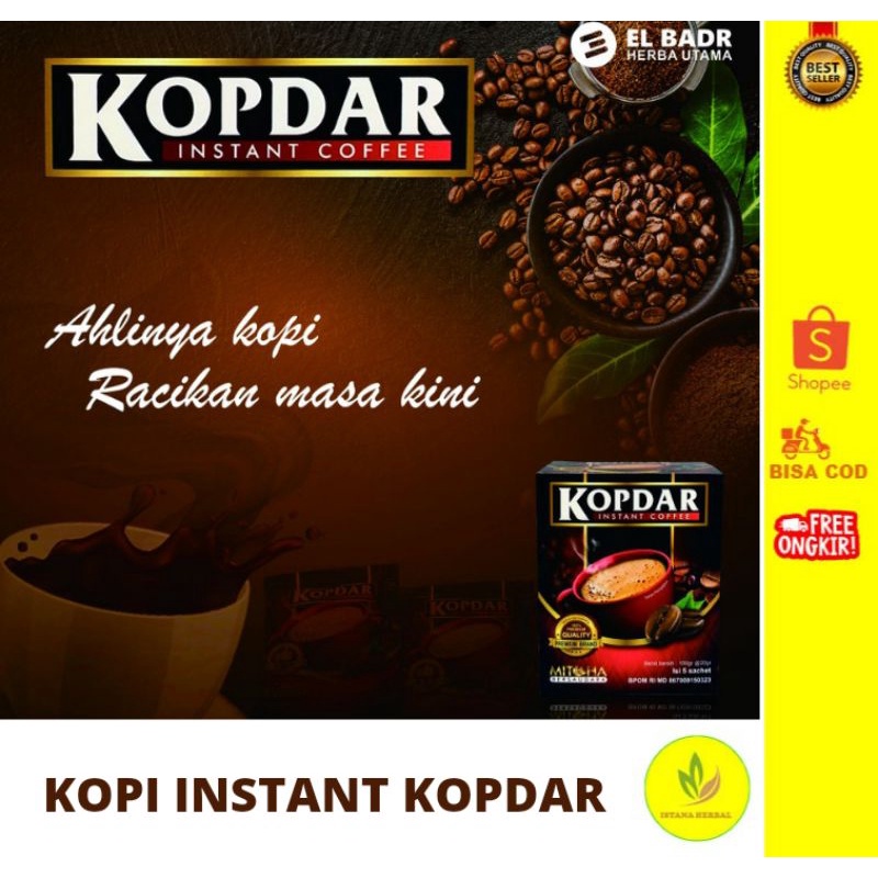 KOPDAR KOPI INSTANT/OBAT KUAT/ORIGINAL/TERLARIS