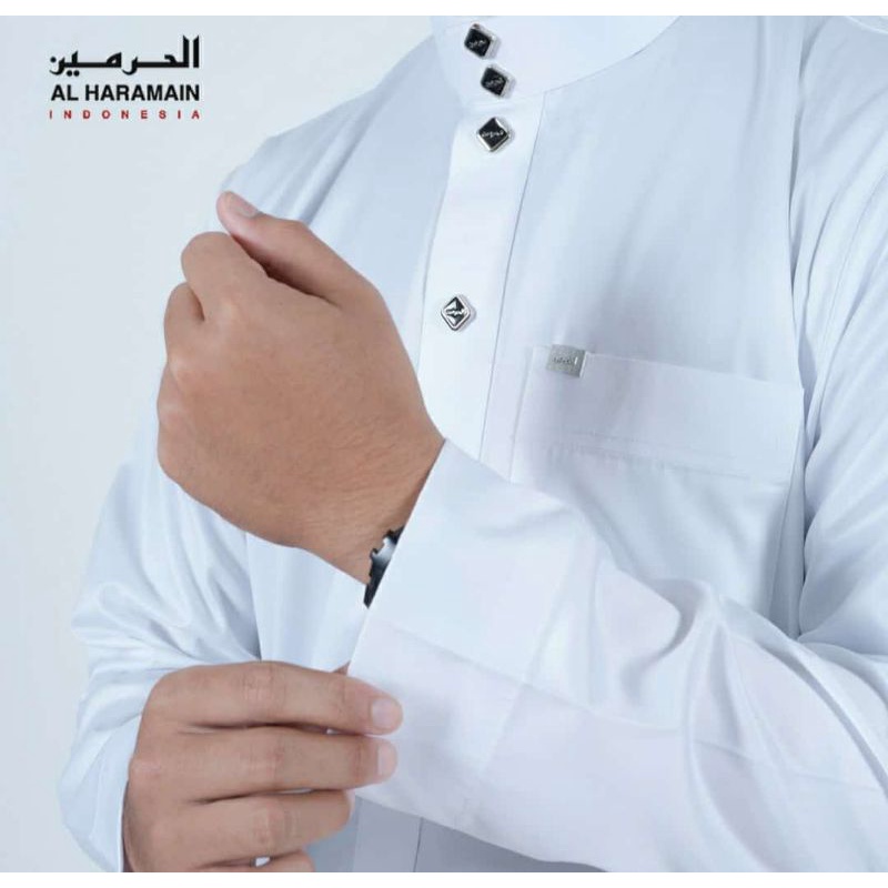 JUBAH AL HARAMAIN KANCING PREMIUM NON MANSET REMAJA DEWASA JUMBO