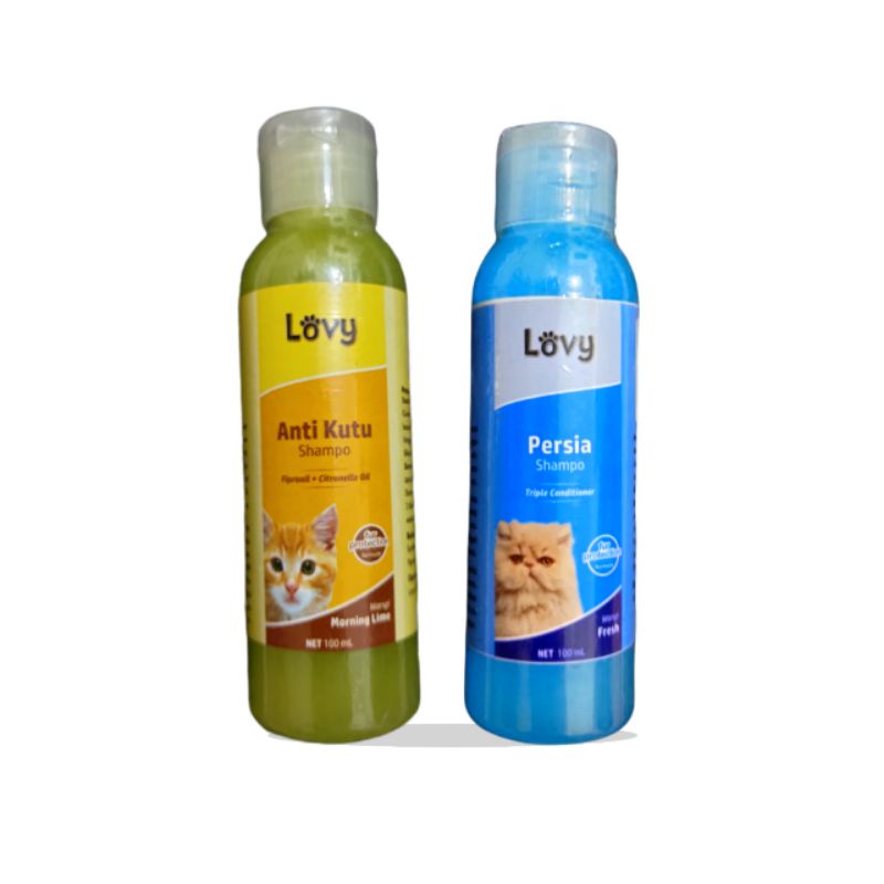 Paket Bundling Shampo kucing anti kutu dan persia sampo kucing lovy
