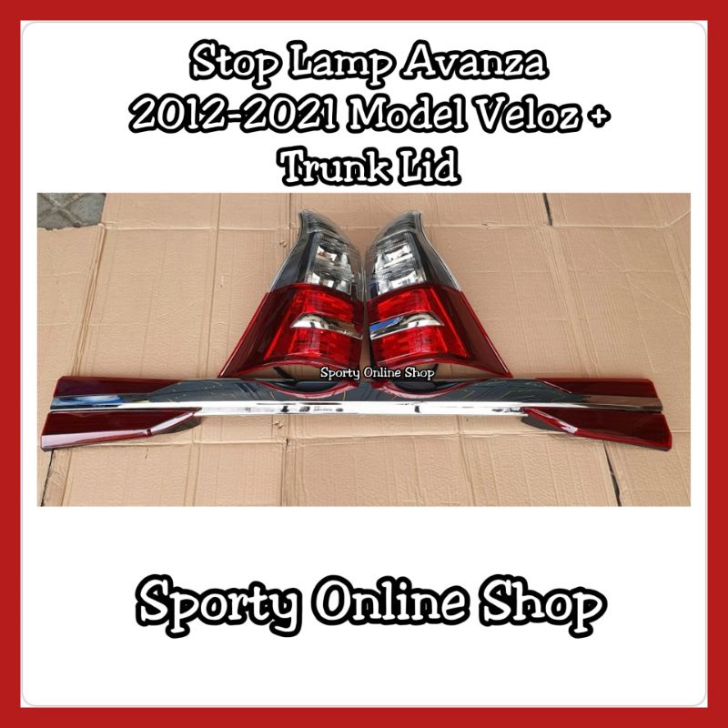 Stop Lamp Avanza / Xenia 2012 ON + Trunk Lid CROME + Reflektor Komplit