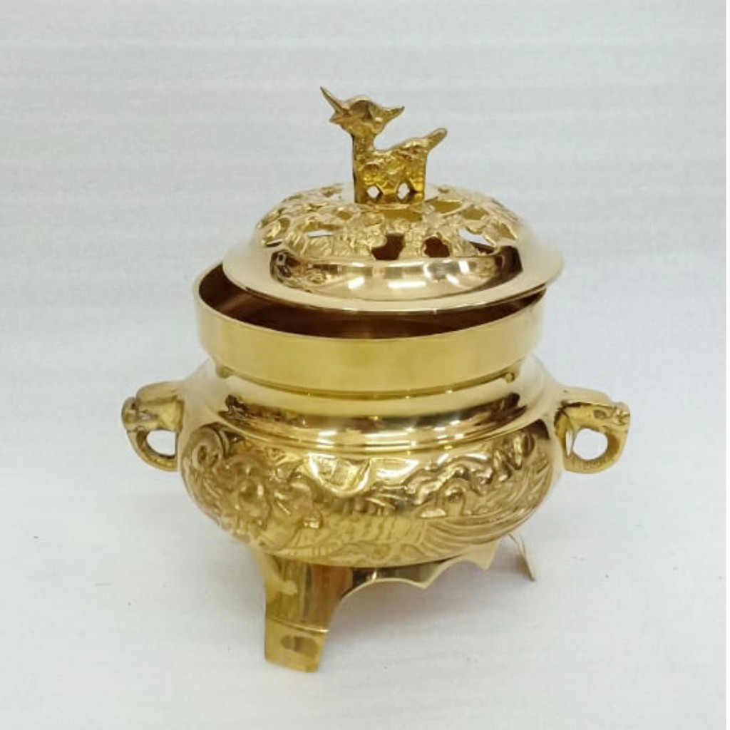 Tungku ukupan ratus / kemenyan kuningan