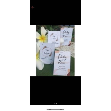 kartu tanda terimakasih souvenir undangan