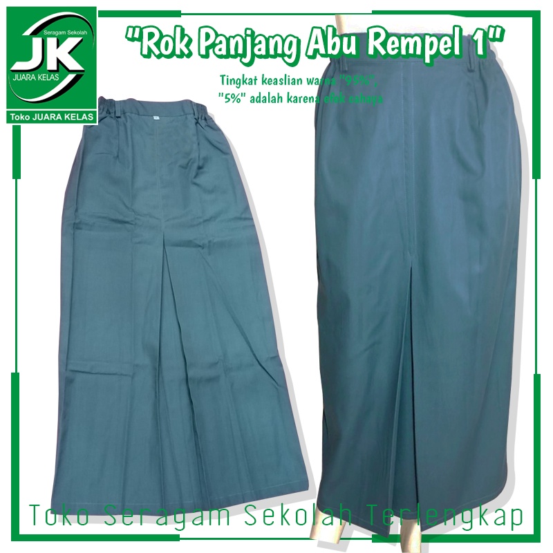 [JK] Rok Abu SMA Span 1 Panjang -Bawahan Seragam Sekolah Sekolah Menengah Atas Rok Span 1