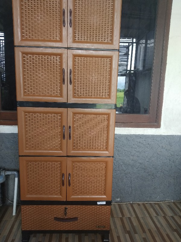 Napolly Lemari Plastik Rotan Crs-mu48d Coklat