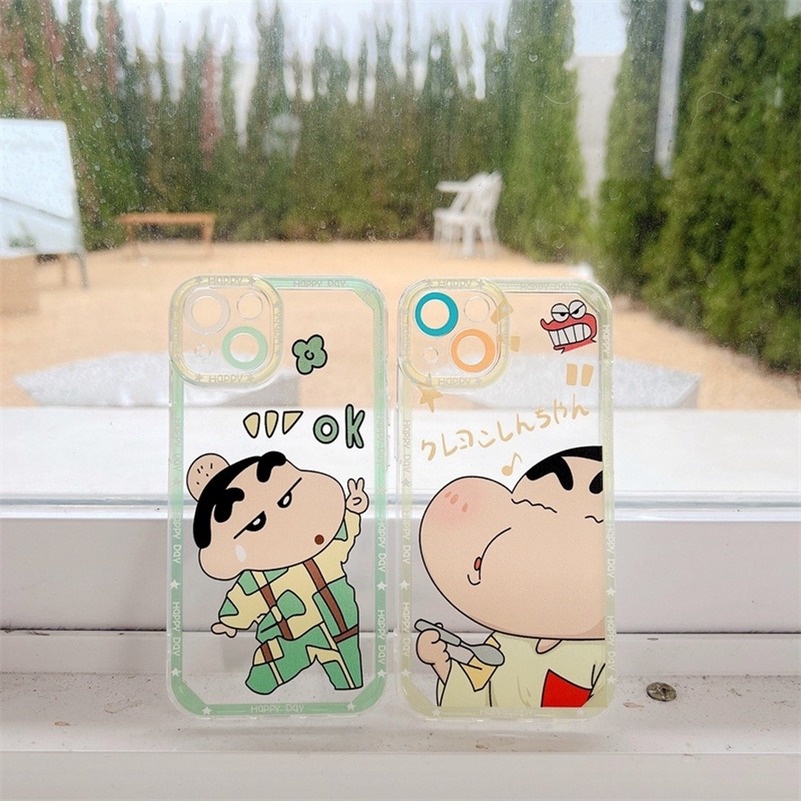 (Ready Stock) Casing Iphone 11 Pro Max 13 12 Pro Max X Xr Xs Se 2020 Max 7 + 8 7 6 6s Plus + Motif Kartun Lucu Funny Cartoon Boy Clear Phone Case All-inclusive Lens Back Anti-fall Casing Case