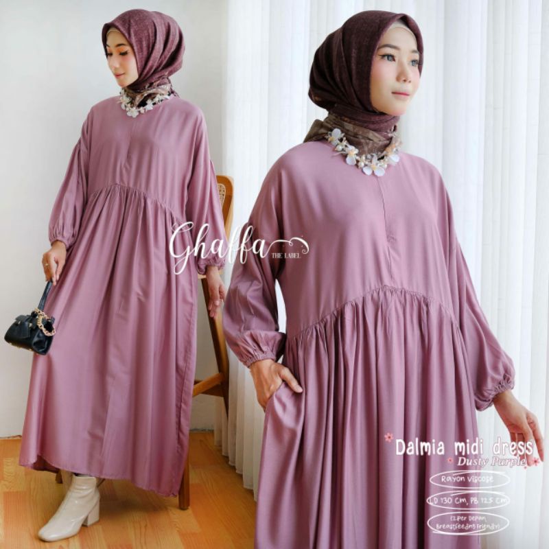 Dalmia Midi Dress Dress Katun Rayon Viscose