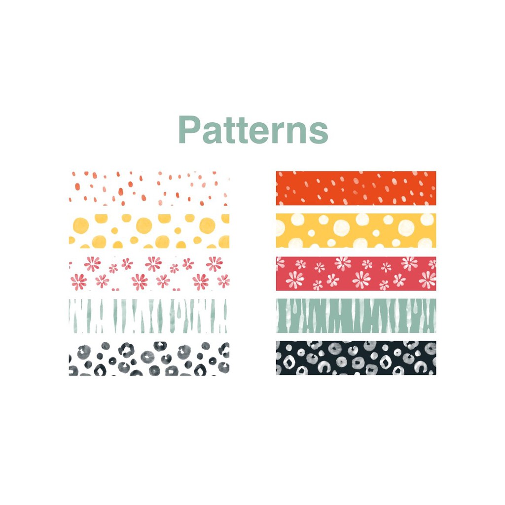 Procreate Brush - Handmade Pattern Brushes Procreate ( Washi Tape Pattern)