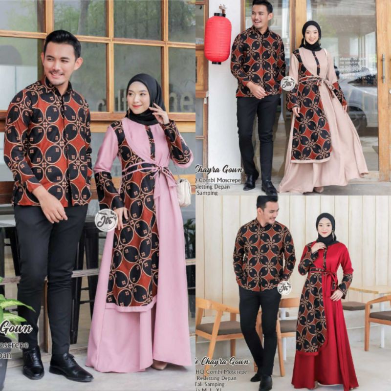 BATIK COUPLE MODERN TERBARU PREMIUM MOTIF NETTY MAXMARA ORIGINAL