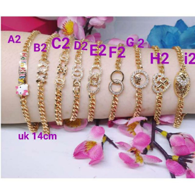 Gelang tangan rantai anak xuping uk 14-16cm korea GRX-38