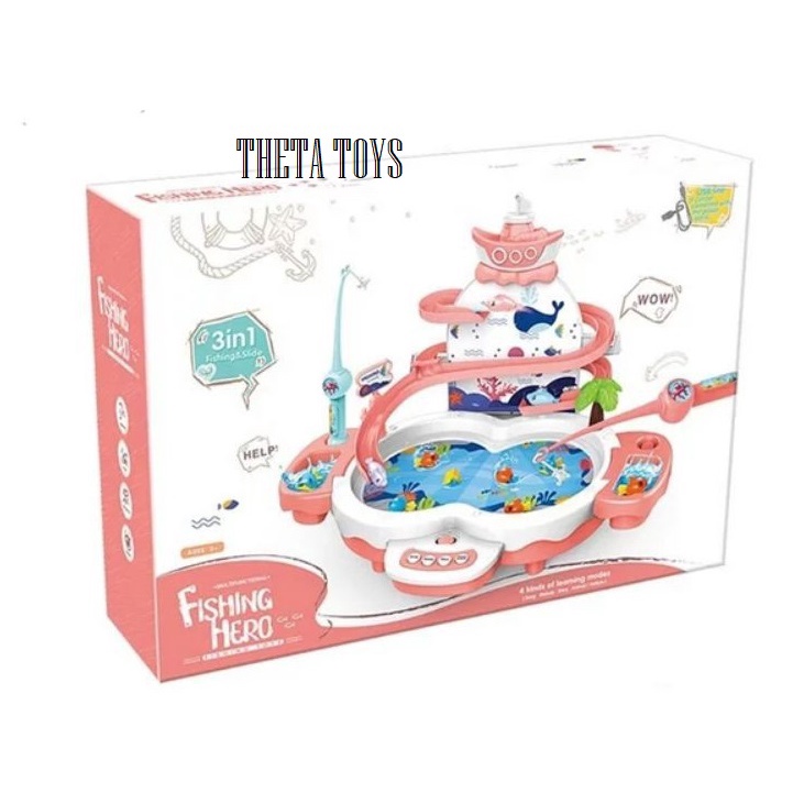 MAINAN PANCING PANCINGAN IKAN ELEKTRIK MAINAN FISHING HERO 3 in 1 MAINAN EDUKASI ANAK ANAK FISHING H