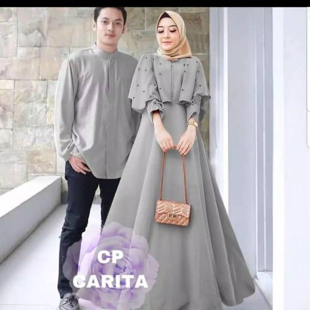 BAJU PASANGAN COUPLE MUSLIM CP CARITA TERMURAH