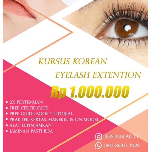 PROMO KURSUS EYELASH EXTENSION DAPAT ALAT