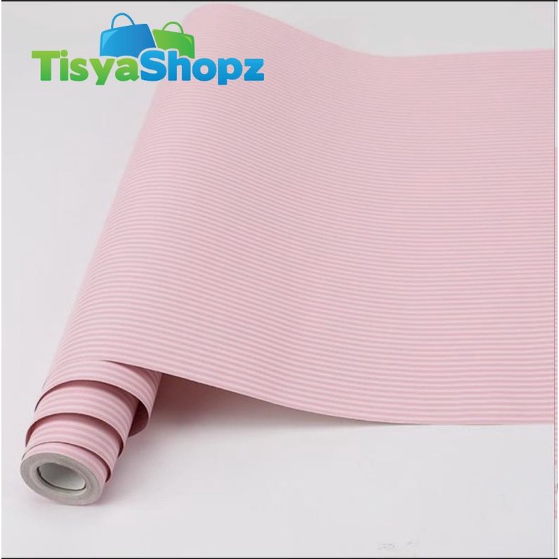 Wallpaper Garis Mini Pink dan Biru