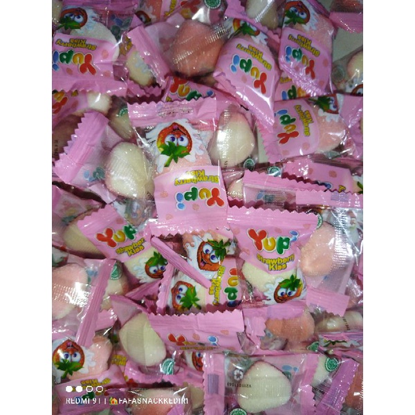 Craft Ceedar Permen Yupi Kiloan / Yupi Strawberry Kiss Kemasan 200Gr