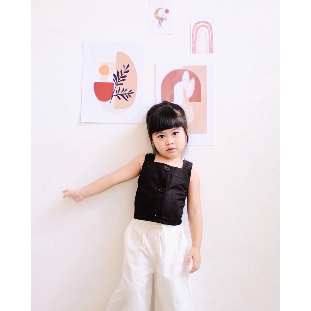 LUNA TOP | Baju Anak | Baju Atasan Anak Perempuan | Baju Anak Perempuan | Baju Katun Anak | Tanktop Anak