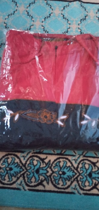 Ms Gamis Batik Modern Sriwedari Maxi Bumil/busui Katun Sogan All Size Jumbo