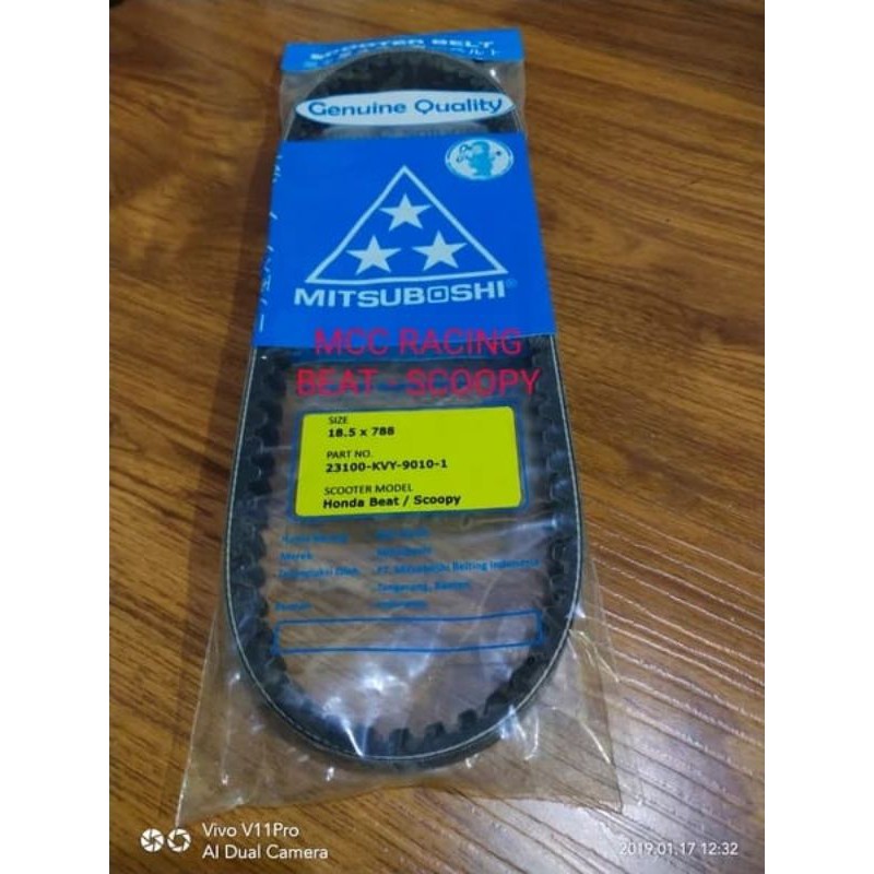 VANBELT.BEAT-SCOOPY.VANBEL.CVT.BEAT.PARTS.23100-KVY-9010-1
