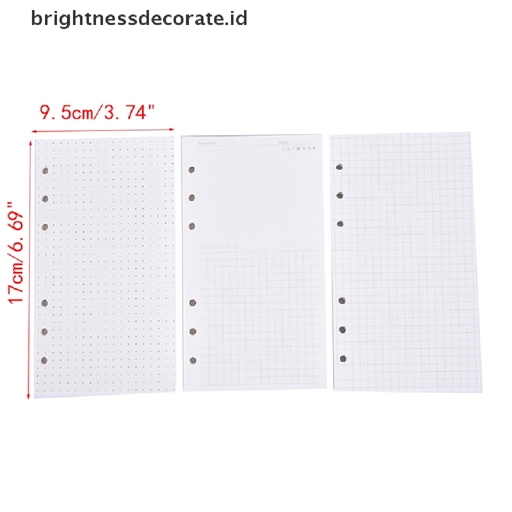 (Irth) Kertas Binder Loose Leaf Ukuran A6