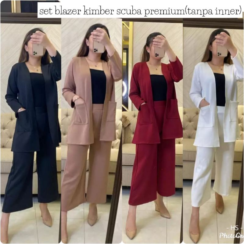 STELAN BLAZER KIMBER SCUBA HALUS/SET BLAZER/BLAZER/STELAN