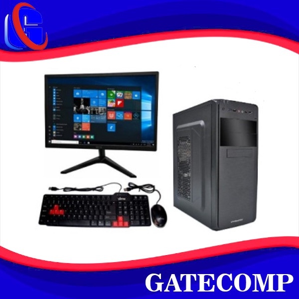 PC Gaming Lengkap intel core i5 10400F Geforce GTX 1650 4GB SSD256 LED 24 Curved