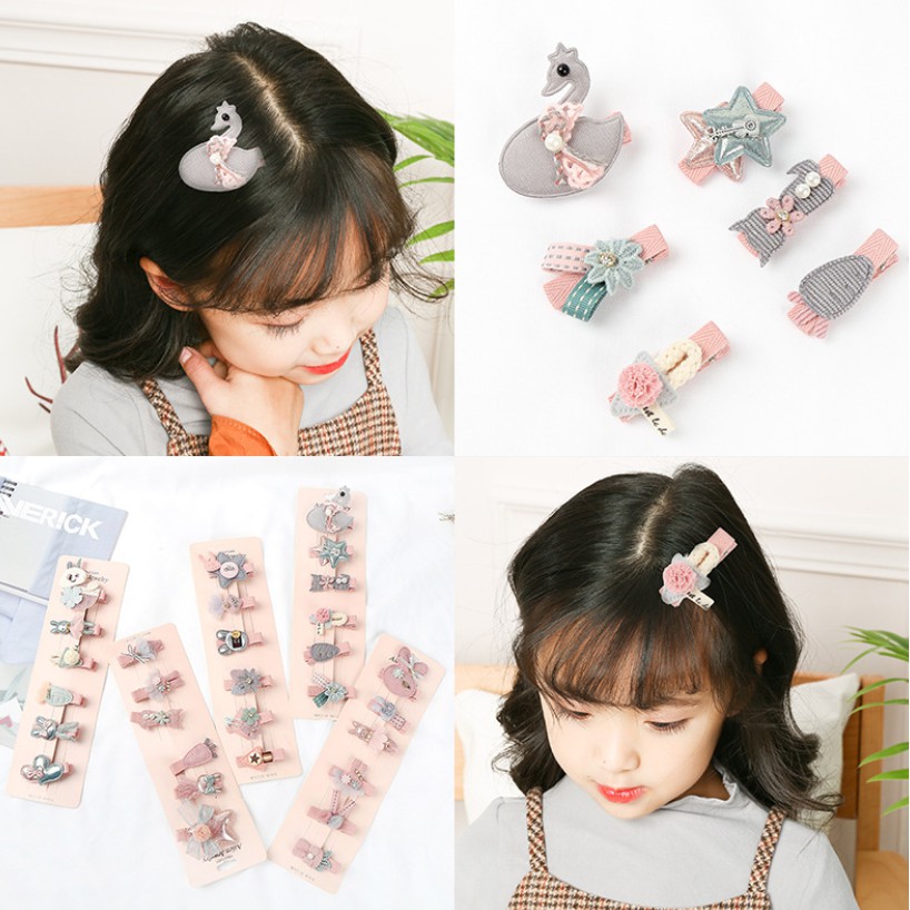 Jepit Rambut Anak 1 Set / Jepit Rambut Korea / Jepit Korea (J009)