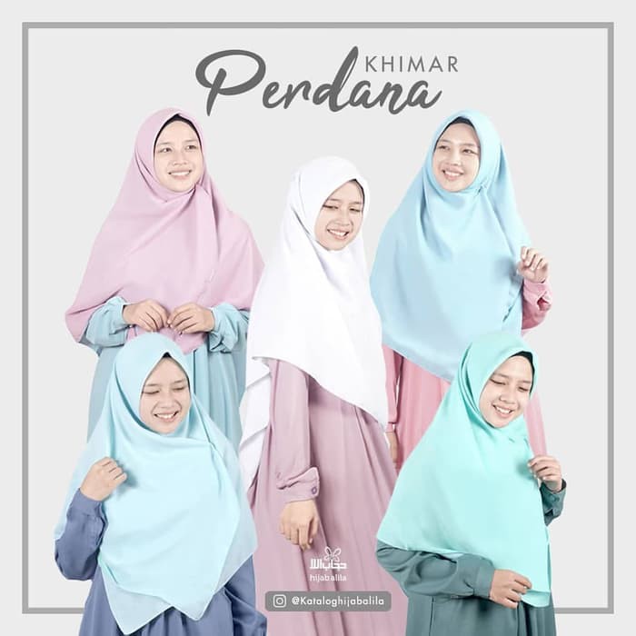 Unik KHIMAR PERDANA   HIJAB ALILA   Khimar Segi Empat Bolak balik   Pink CoklatSusu Limited