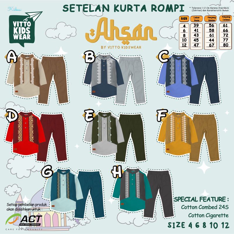 SETELAN KOKO ANAK KURTA AHSAN BY VITTO