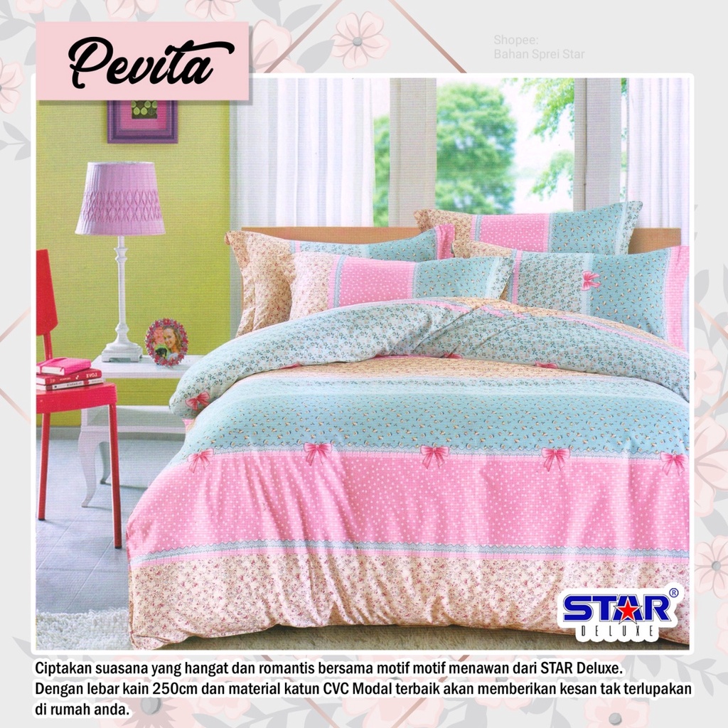 Bahan Kain Sprei Star - Pevita