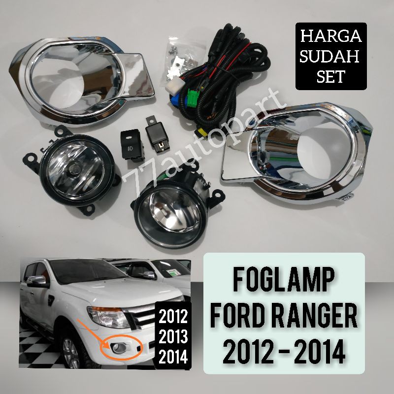 Lampu kabut foglamp ford ranger tahun 2012 2013 2014 set