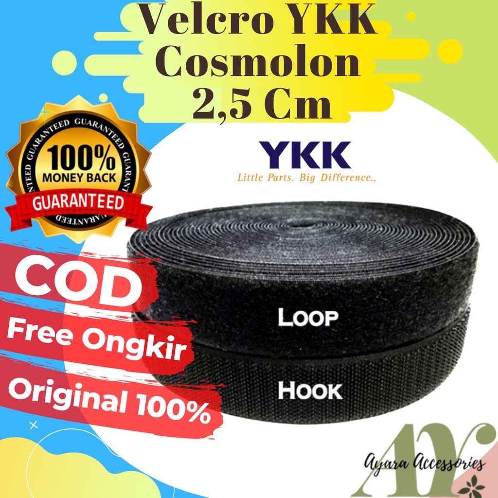 VELCRO PREPET YKK METERAN 1 INCH / 2,5 CM TERMURAH