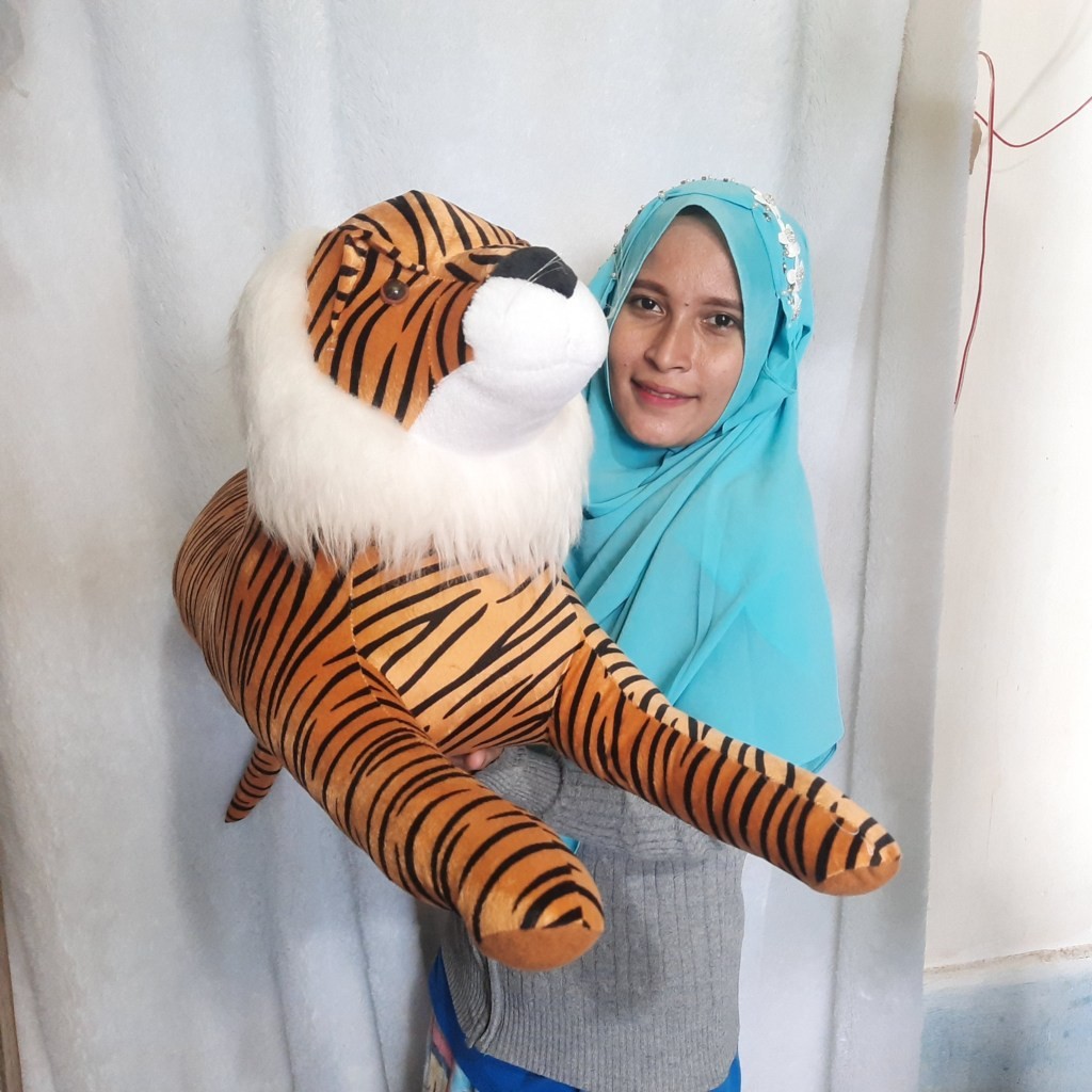 Boneka macan harimau SINGA belang jumbo murah