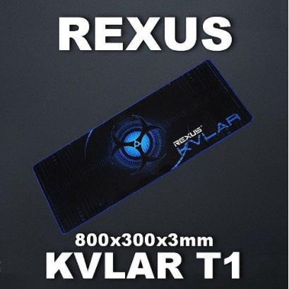 Mouse pad gaming rexus rubber cloth extended XXL 80x30cm control type Kvlar T-1 - Alas Mousepad mat XL T1