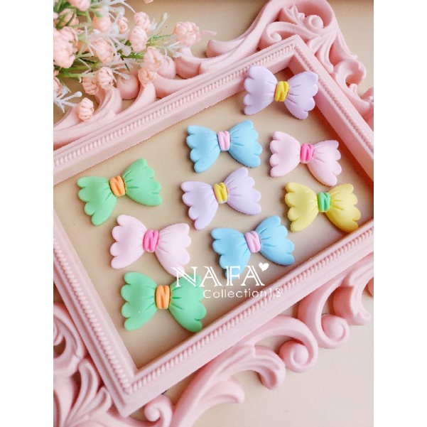 (10pcs) Clay Big Bowtie A