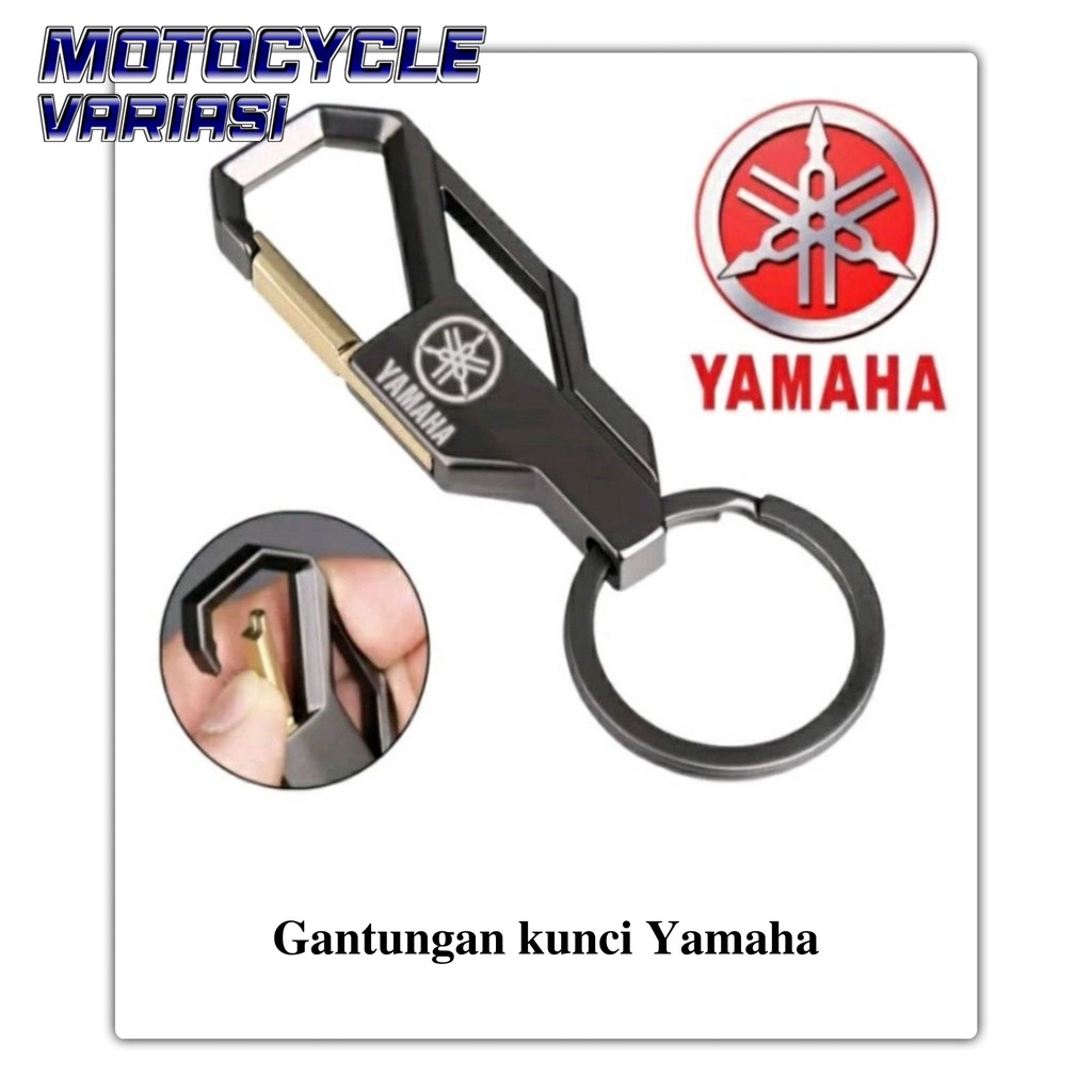 gantungan kuncio logo yamaha NMAX AEROX LEXI XMAX VIXION MIO FREEGO termurah