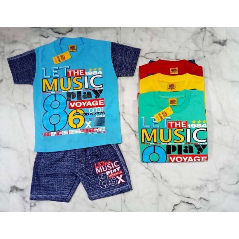 SETELAN BAJU ANAK MUSIC PLAY TERBARU