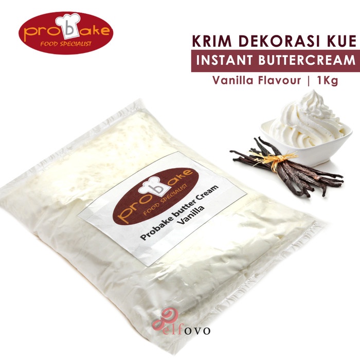 

PROBAKE Instant Buttercream Flavour - Butter Cream Siap Pakai - 10Kg